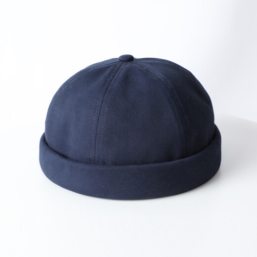 Weaver Japanese style yuppie beanie hat for men and women trendy landlord hat British retro beret hat street hip hop royal blue one size fits all 52CM-58CM