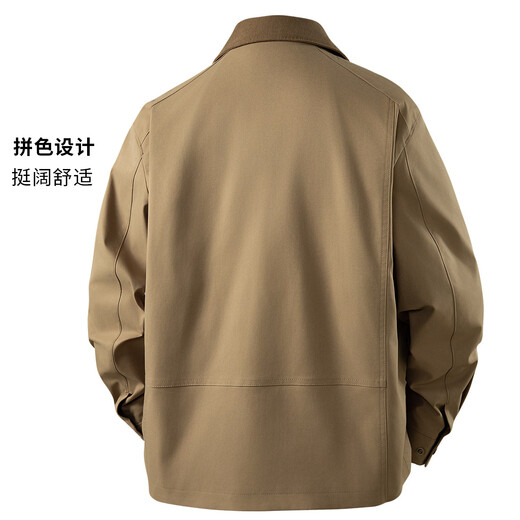 袋鼠（DAISHU）【复古轻工装/都市松弛感】26春季工装外套男士短款翻领夹克