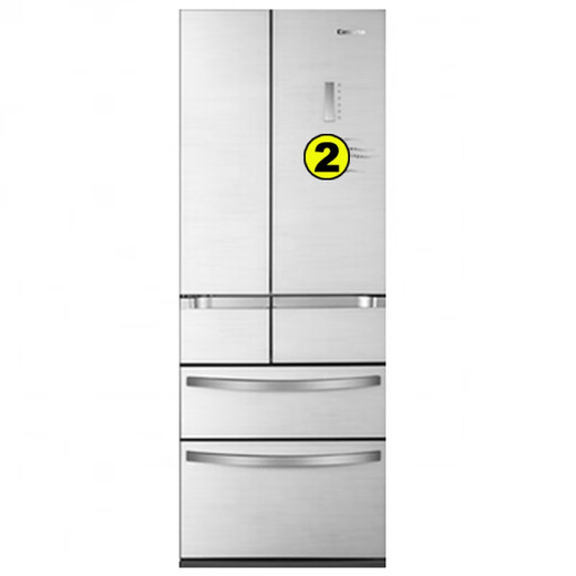 适用于海尔卡萨帝冰箱密封条门封胶条BCD356WACV WACB双开门小叶边原 2  冷藏对开右门