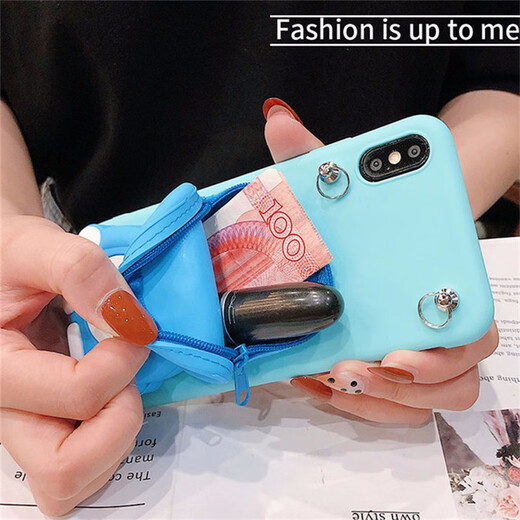 AFAPU Huawei mobile phone case cartoon three-dimensional doll coin wallet integrated crossbody bag personalized women's creative stand cute all-purpose soft shell three-dimensional doll wallet - yellow Pikachu + crossbody lanyard Honor 20 youth version/Huawei Enjoy 10S exclusive