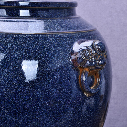 One meter Yaya Ya Jingdezhen ceramic rice cylinder oil cylinder water tank 50/100 Jin Jin equals 0.5 kg Water storage tank with faucet pump bucket with faucet 100 Jin Jin equals 0.5 kg