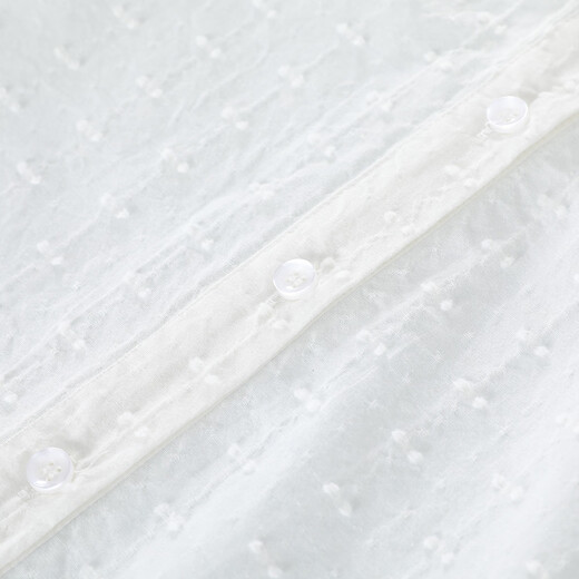 Montagut Girls 2026 Spring and Autumn Long Sleeve Shirt Doll Collar Front Pleated Design Top Middle and Large Children Soft Cotton Clothes