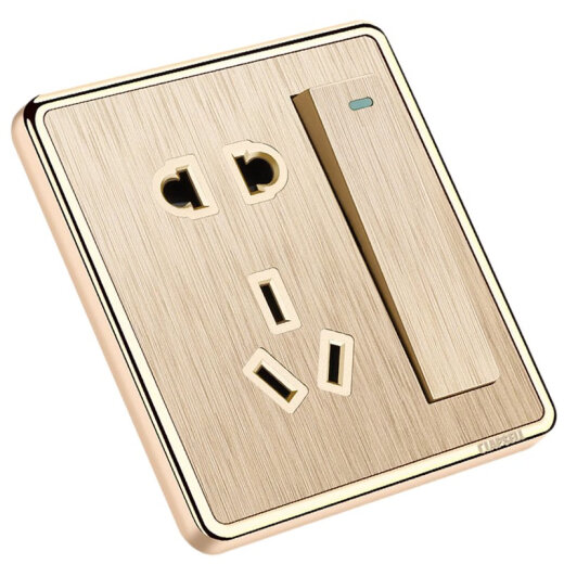 
International Electrician 86 wall switch socket five-hole socket panel with switch oblique five-hole network cable network usb air conditioner plug five-hole