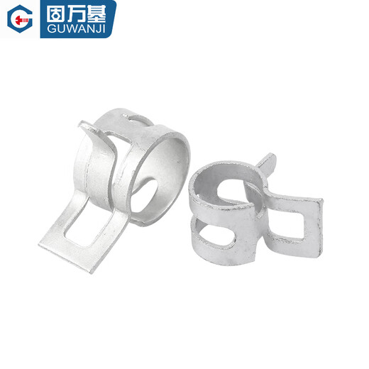Guwankidacro Cinbo de acero Cinturón de acero Arrocarras de acero Capacitación de acero tubería de agua tubería de aceite 65 Manganese Clamp de acero Q673 Clamp M7.5x8x0.6 [50 piezas]
