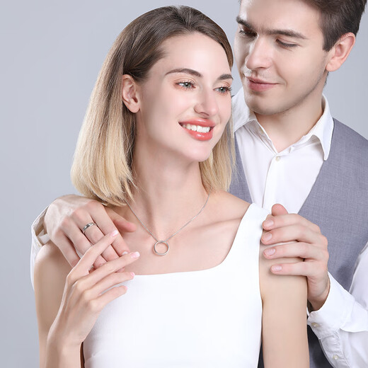 Luxury Beads Pet pt950 platinum ring couple ring plain ring platinum men's proposal for marriage No. 13 2.73g