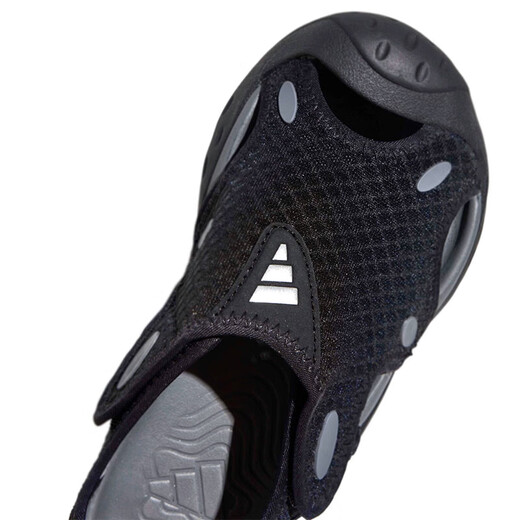 Adidas (adidas) children's shoes 26 new summer models for baby boys and children STARSTRIDE sandals mesh casual and comfortable sports shoes KI8906 KI8906 black/dark gray/metallic silver size 28/10k/foot length 16.5cm