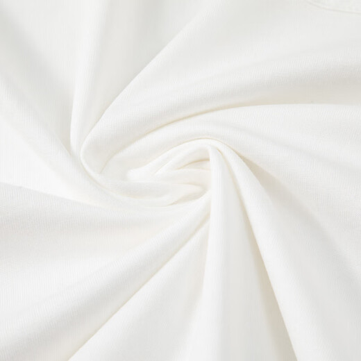 Lee children's t-shirt simple small pocket splicing short-sleeved t-shirt for boys and girls 2025 summer casual loose t-shirt top white 110