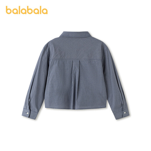 Balabala children's clothing children's long-sleeved shirt girls blue tone 00388 120