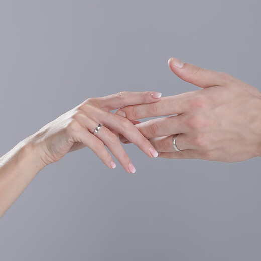 Luxury beads in stock sparkling fog PT950 platinum ring women's ring platinum ring men's wedding couple fashion No. 10 2.41g