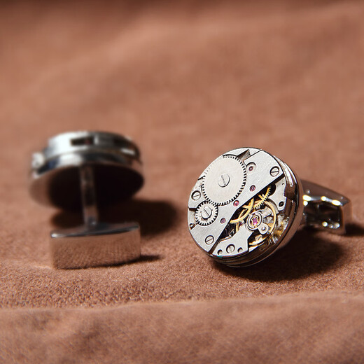 WILLIAM MILTON mechanical gear French shirt cufflinks light luxury custom sleeve nails men's birthday gifts Customized please take a photo
