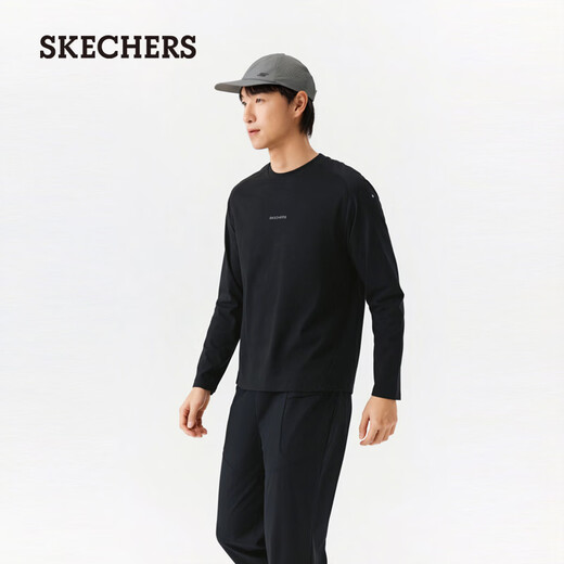 Skechers men's knitted long-sleeved T-shirt P326M053