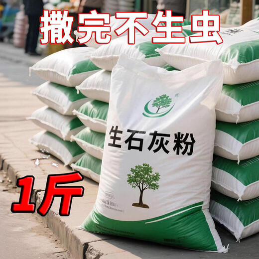 Jingxi Special quicklime powder for vegetables. Soil pest control in vegetable fields to improve soil height. Quicklime powder. After spreading quicklime powder without insects, 1 Jin Jin is equal to 0.5 kilograms.