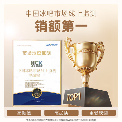 HCK Husky 15% subsidy refrigerator freezer built-in ice bar first-class energy efficiency refrigerated refrigerated fresh-keeping display cabinet vertical freezer Dundunba miniSC-130RD-S new - frequency conversion energy saving - refrigeration and refrigeration 118L Dundunba mini2.0