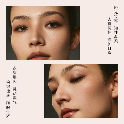 SPLASHEEN four-color eyeshadow palette, matte earth-color multi-color makeup palette, silkworm highlighter, birthday gift for girls