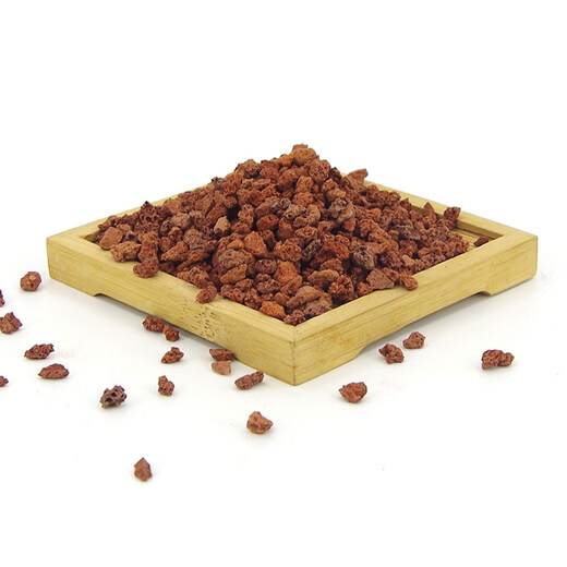 Red volcanic stone volcanic rock paving bottom sand fish tank landscaping particles orchids special soil fleshy breathable nutritious soil special for aquarium 1-3 cm 19Jin Jin equals 0.5 kg