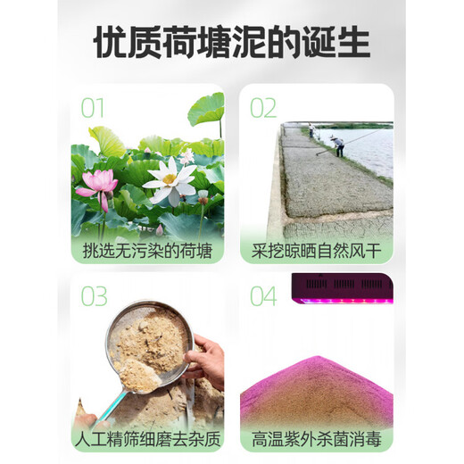 Lotus pond mud, special lotus soil for lotus cultivation, copper money grass, water lily, aquatic plant nutrition soil, general vegetable planting, finely screened/sterile, high-quality lotus pond mud 5Jin Jin is equal to 0.5kg