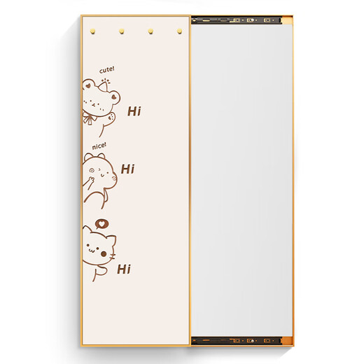 Hidden Push-Pull Mirror Spiegel Spiegel dekoratives Gemälde unsichtbarer Schlafzimmer Dressing Spiegel Hängender Maler Hidden-Signalspiegel Ping eine Joy-yc-243-D [Push and Pull-Spiegelmalerei + 235*100 x modernes Schwarz [rechts und Zug- und Zug- + Aluminiumgelenk