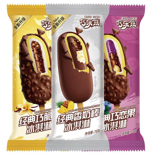 Yili (YILI) 30 pieces of Yili Qiaolezi ice cream crispy sticks Qiaolian fruity milk stick crispy ice cream ice cream cold drink wholesale Qiailezi crispy sticks 30 pieces
