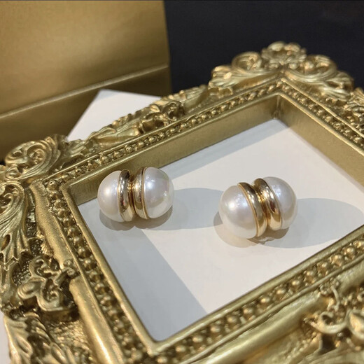 YaoYiZun magnetic pearl ear clip without pierced ears for women painless light luxury niche high-end sense 2025 new silver earrings birthday gift magnetic pearls