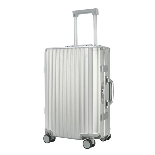 Diplomat外交官行李箱时尚镁铝合金铝框男女旅行拉杆箱TL-25052银色20英寸