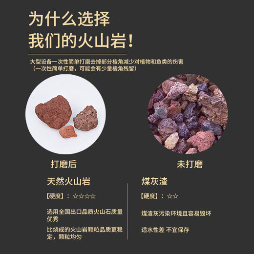 Red volcanic stone volcanic rock paving bottom sand fish tank landscaping particles orchids special soil fleshy breathable nutritious soil special for aquarium 1-3 cm 19Jin Jin equals 0.5 kg