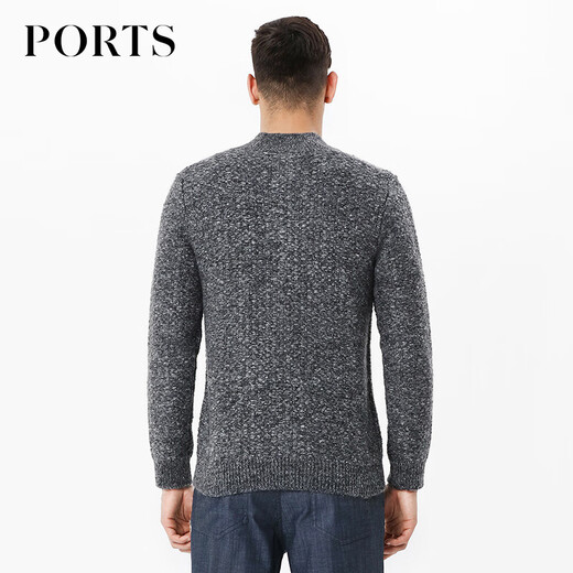 PORTS MENS MENS HIGH COU PLUL À Longue manche à manches longues Semolina L