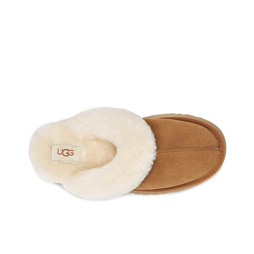 UGG Autumn Women's Classic Comfort Thick Soled Fur Toe Casual Lazy Fur Shoes Birkenstock 1122550 CHE|Maroon 37