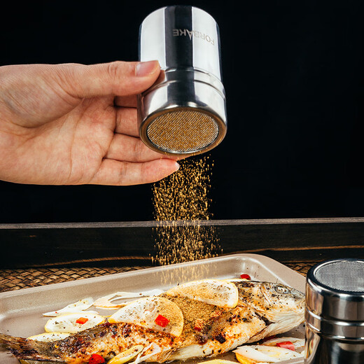 French Bakers BBQ Sprinkler Stainless Steel Flour Sieve Fancy Coffee Sprinkler Can Sugar Powder Can Powder Container