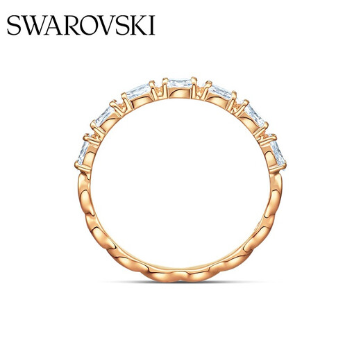 Swarovski (SWAROVSKI) MATRIX ring classic shiny light luxury jewelry for women rose gold plated 52mm-No. 12 5366583