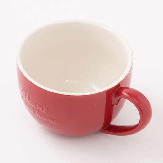 NITORI Yideli Home Christmas Atmosphere Mug Tea Cup Ceramic Cup Colored Water Cup Soup Cup Qingnuan Series Red