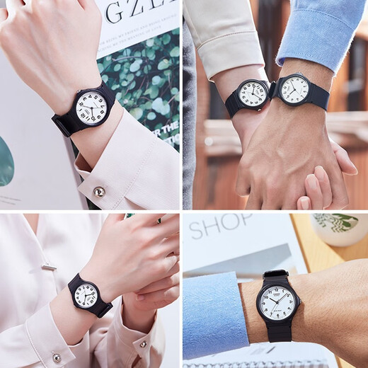 Casio watch student sports simple quartz small black watch casual pointer waterproof junior high school student watch Chinese Valentine's Day gift MQ-24-7B2