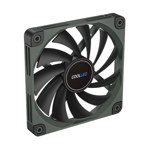 Coolleo M15 Performance Ventilateur mince 12015 ÉTAUCHE D'ORTORNATION FAN refroidissement refroidissement Silent Desktop PWM Régulation de vitesse de 15 mm d'épaisseur