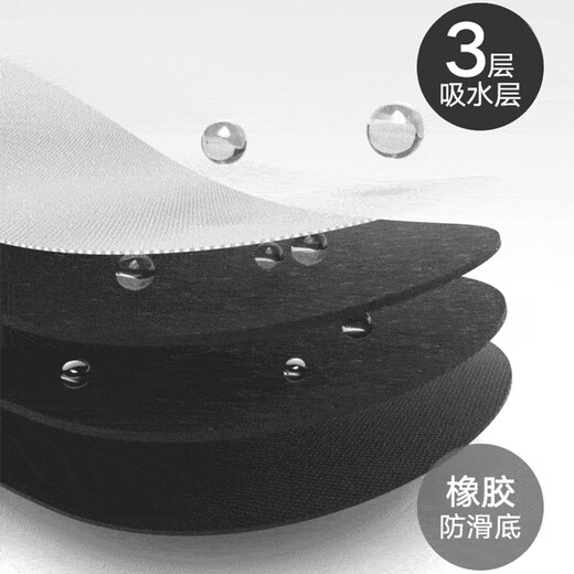 Jianmeijia bathroom floor mat, toilet foot mat, water-absorbent non-slip mat, bathroom toilet door mat, quick-drying 40x60cm