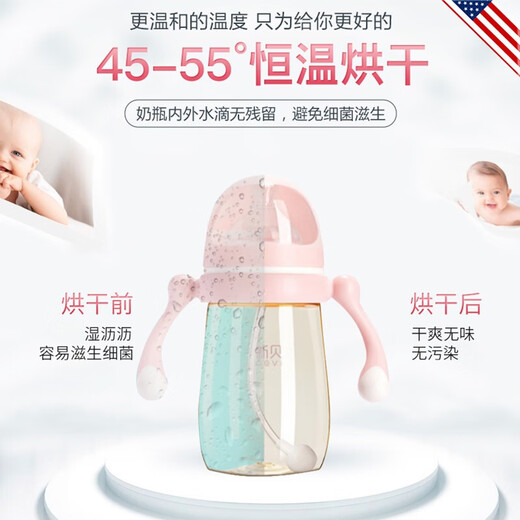 Mibeiwa Baby Flasche Desinfektor mit Trocknen von Philips UV Desinfektionschrank Baby Tabelle Geschirr Flasche Spielzeug Desinfektionstopf Haushalt Desinfektion Maschine 22 Liter x10 weißer Lampenröhrchen (Nachtlicht + Philips UV -Tube)
