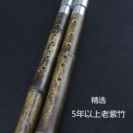 Sangluo Doppelrohr Bawu Yunnan Sangluo Zizhu Anfänger Spielen horizontaler Blaseninstrument C-Melodie G/(Rückhand) Rechte Hand lehnt nach oben