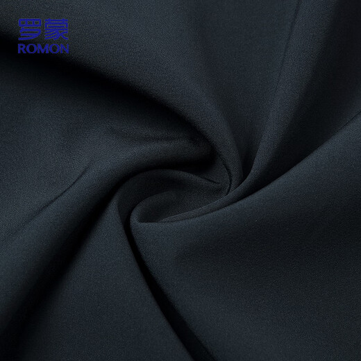 
ROMON Jacket Men's Spring and Autumn Jacket Solid Color Stand Collar Versatile Executive Business Casual Men's Clothing ii6 Dark Blue 3XL