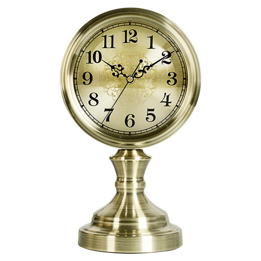 Hanshi (Hense) Creative Simple Table Clock Desktop Clock Ornament Clock Desktop Pendulum Clock Living Room Bedroom High-end Table Clock HD312 Bronze