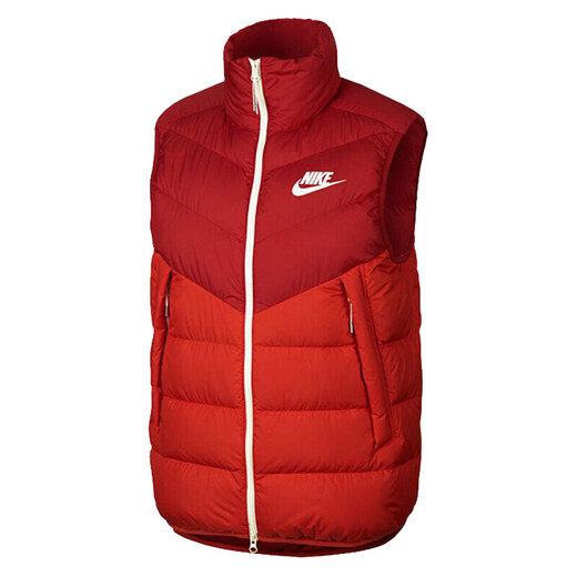 Nike (NIKE) new down jacket men's winter sports and casual comfortable and warm hat-free vest vest CV8975-673/Arikanomiya hidden blue S
