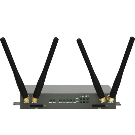 ZLWL Internet inteligente de las cosas Netcom industrial 4G Tarjeta dual Modo dual Enrutador WiFi inalámbrico Transmisión en vivo al aire libre Tarjeta SIM Tráfico Banda ancha Equilibrio de carga APN Enrutador de red privada + Telecom Mobile Tarjeta 100G/año Nombre irreal