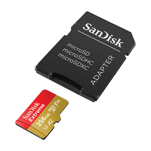 闪迪（SanDisk）高速内存卡TF适用手机大疆无人机pocket3运动相机switch行车记录仪监控摄像头V30存储卡 256G 读190MB/S 送2.0读卡器