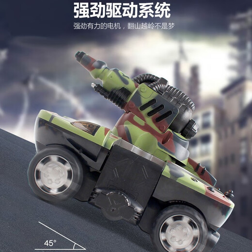 Bateau-citerne télécommandé pour enfants, voiture déformable, dérive amphibie multifonctionnelle, voiture jouet rc pour tir à l'eau, amphibie et utilisation du sol