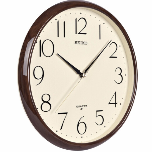 Seiko Japones Japones Seiko Home Punch inútil de 11 pulgadas 28 cm Reloj del dormitorio de la sala de moda moderna QXA695B marco de mármol superficie amarilla
