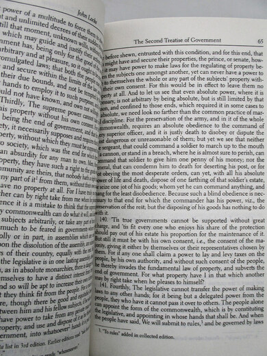 政论二与宽容书信 洛克 英文原版 The Second Treatise of Government and A Letter Concerning Toleration 英文版 政府论