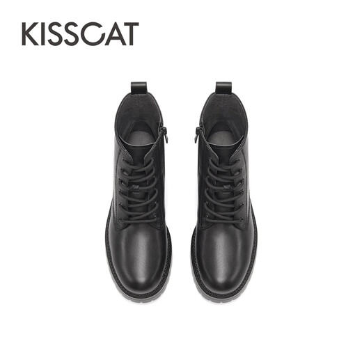 Kisscat küssen Katzen Winter bequem modische Martin Boots Frauen Ka54736-51 Schwarz (plus Fleece) 38