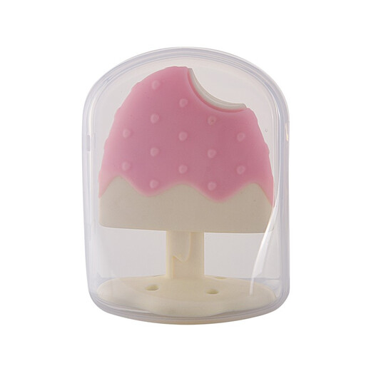 Liqier baby teether baby molar silicone gum massager baby chewing gum toy ice cream sea kitten 0-3 months 1 box 0 box