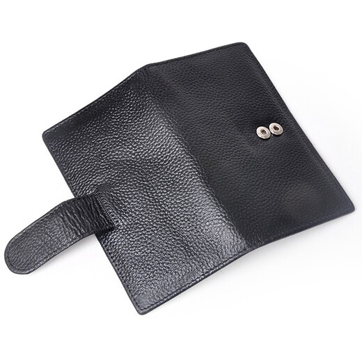 Yvongo card holder, business card holder, men's cowhide card holder, wallet, long card holder, genuine leather men's large capacity storage bank card holder new product
