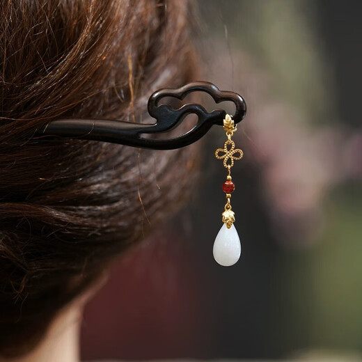 Jianlu Tassel Hairpin Gift Box Set Hairpin Ancient Style High-end Hairpin High-end Hair Accessory Hairpin 520 Gift for Girlfriend Ancient Style Wooden Hairpin Five-piece Set Gift Box