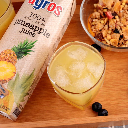 Agros imported from Greece fruit juice drink family size pineapple juice 1L