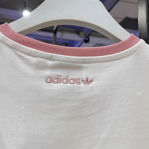 
Adidas 3D short-sleeved T-shirt women's 2025 summer new Disney joint sports casual wear round neck top JP1428 white M