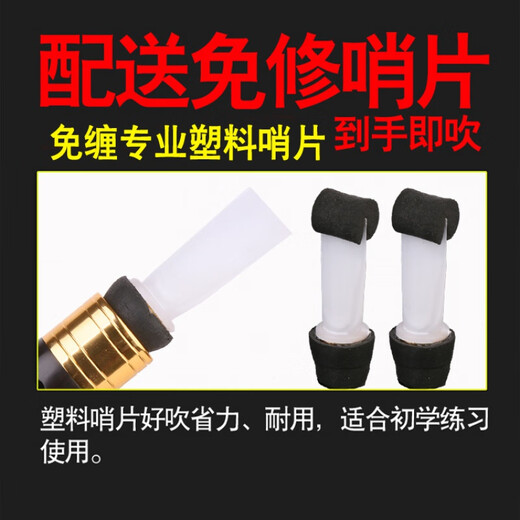Baiguo spielen Level Ebony Rohr DC B-SCROLL großer Ga großer F-Melodie-Anfänger-Rohr-Instrument Tränengasgang Gao Zinn groß F Tune 1 + 8